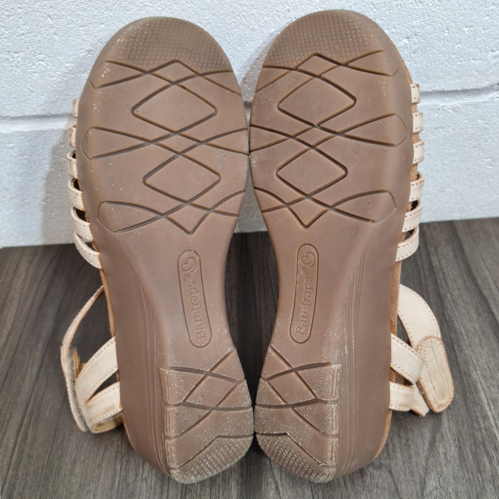 Baretraps Hermine Champagne Metallic Wedge Sandals Women's Size 9 M Memory Foam - Picture 7 of 8
